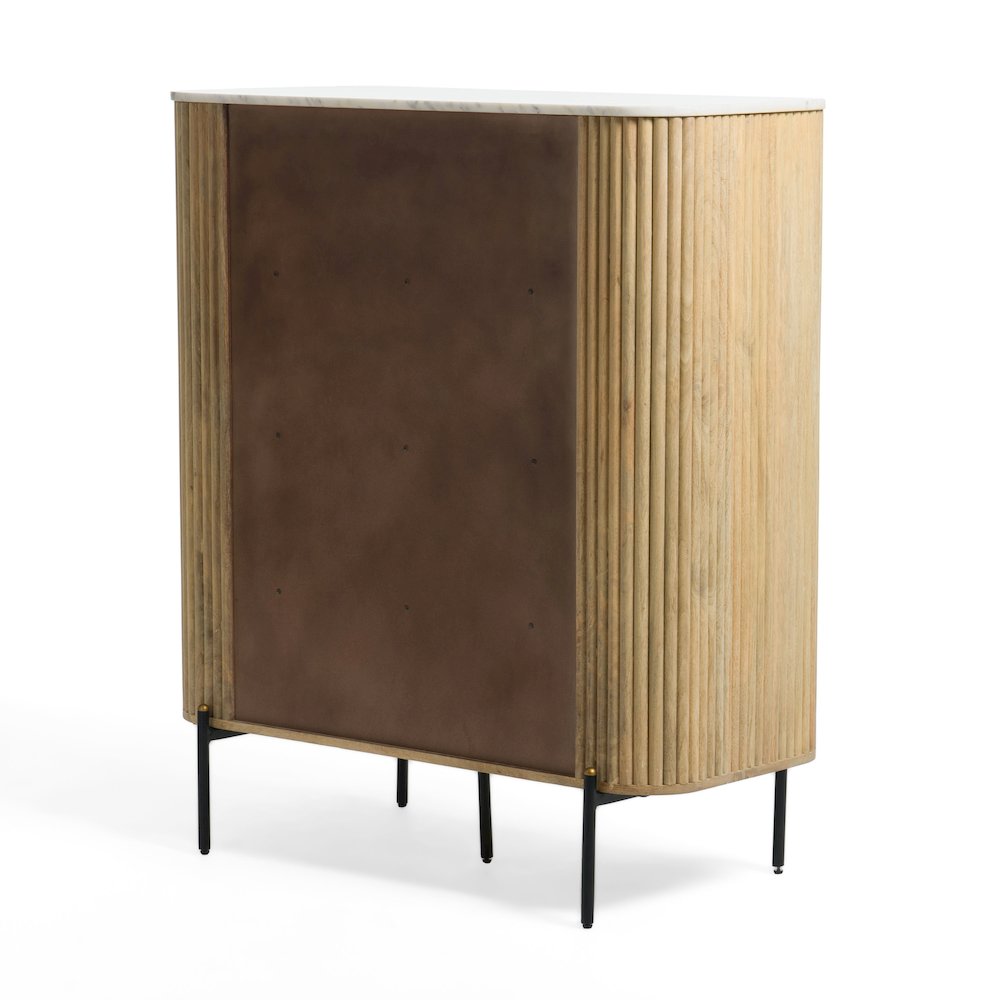 Modrest - Cambridge White Marble & Mango Tall Buffet