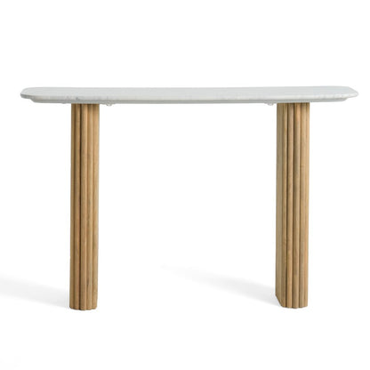 Modrest - Cambridge White Marble & Mango Console Table