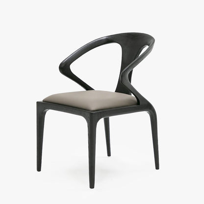 Modrest Campbell - Mid-Century Modern Grey & Black Ash Dining Chair
