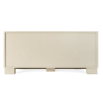 Nova Domus Cartier - Modern Beige Shagreen and Brushed Brass Dresser