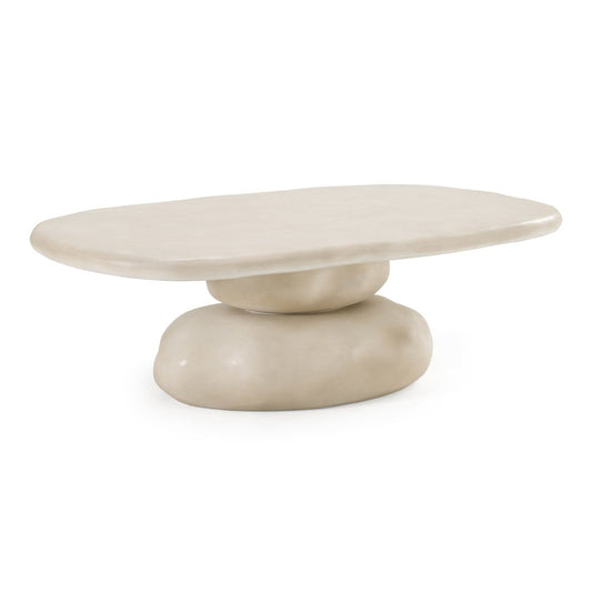 Coates - Modern Beige Concrete Coffee Table