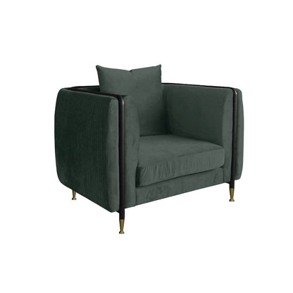 Divani Casa Oswego - Modern Dark Green Jade Accent Chair
