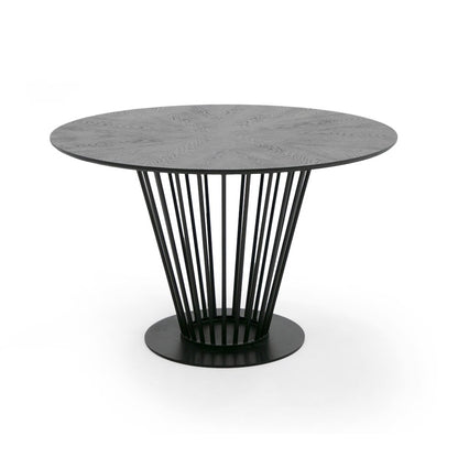 Modrest Conroy - Modern Black Round Dining Table