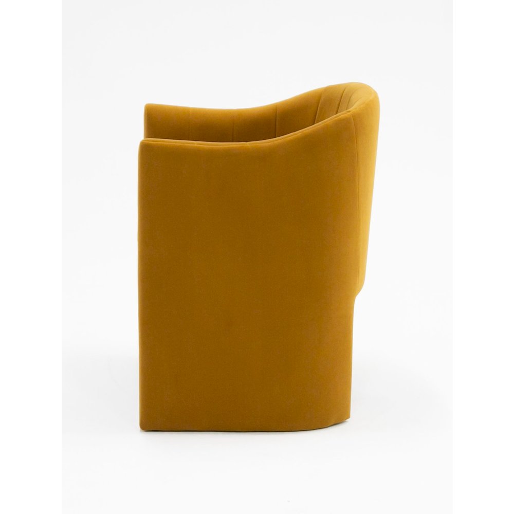 Modrest Danube - Modern Burnt Orange Fabric Dining Chair