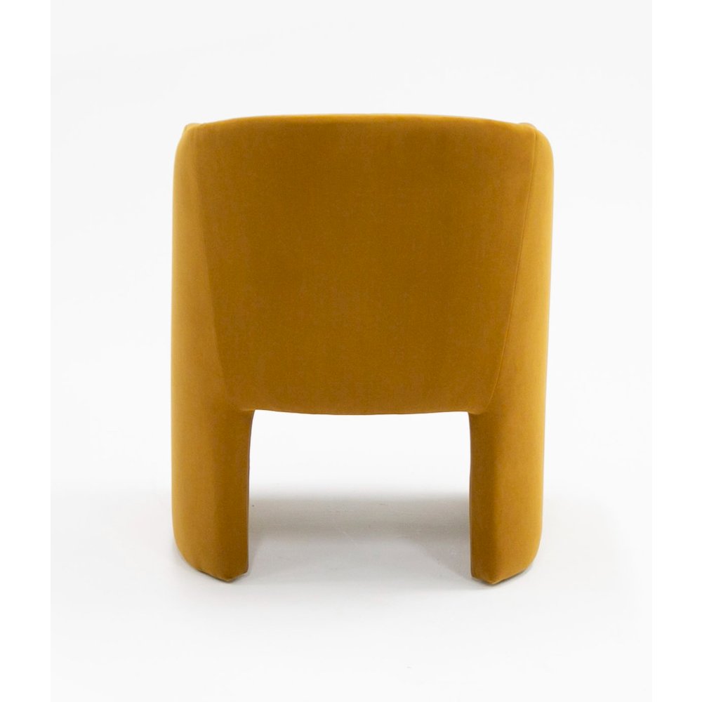 Modrest Danube - Modern Burnt Orange Fabric Dining Chair