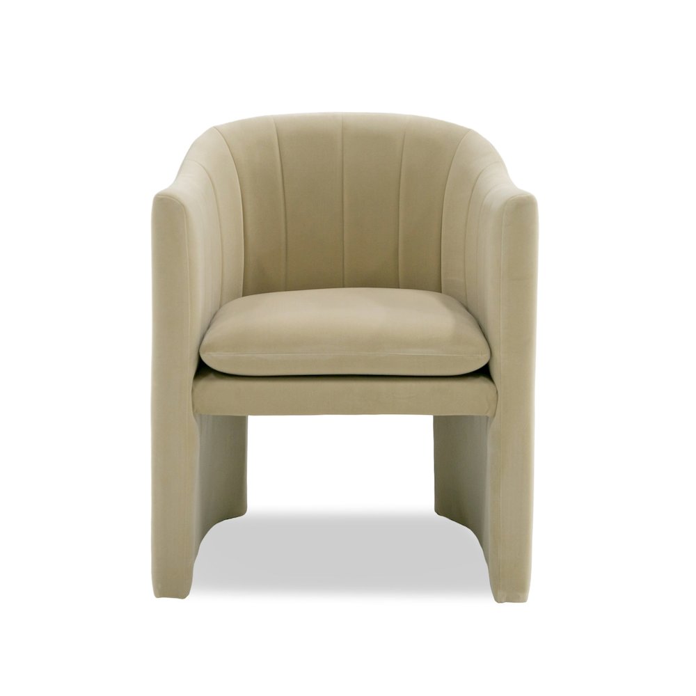 Modrest Danube - Modern Beige Fabric Dining Chair