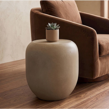 Denny - Modern Beige Fiberform End Table