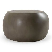 Denny - Modern Grey Concrete Oval Coffee Table