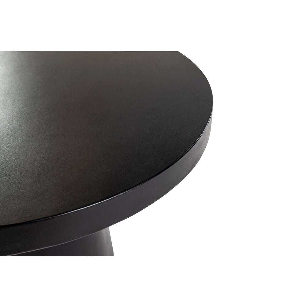 Modrest Desoto - Modern Black Concrete Round Dining Table