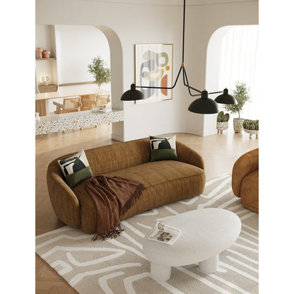 Divani Casa Norris - Modern Mustard Fabric Sofa