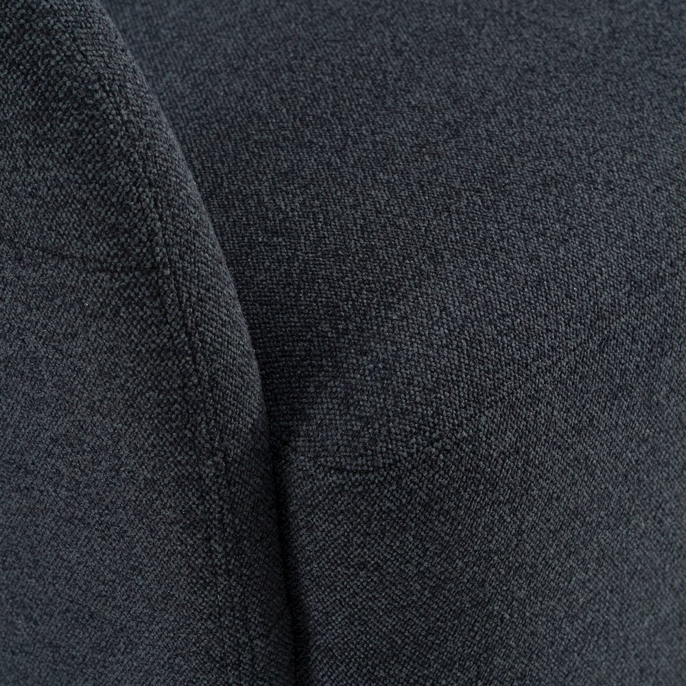 Modrest Dowsett - Modern Charcoal Fabric Swivel Accent Chair