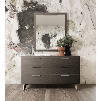 Nova Domus Soria Modern Grey Wash Mirror