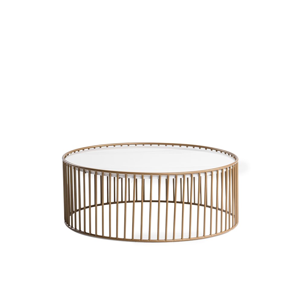 Modrest Eleanor - Modern Round Marble Coffee Table