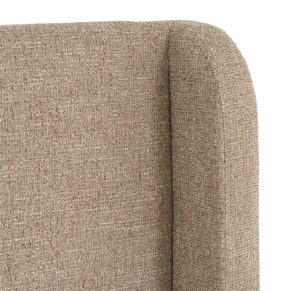 Emilio - Modern Beige Fabric Eastern King Bed