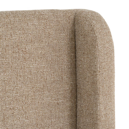 Emilio - Modern Beige Fabric Eastern King Bed