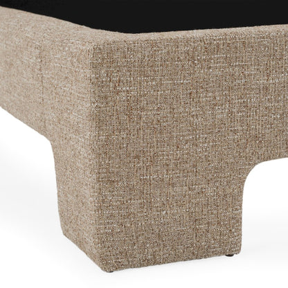 Emilio - Modern Beige Fabric Eastern King Bed
