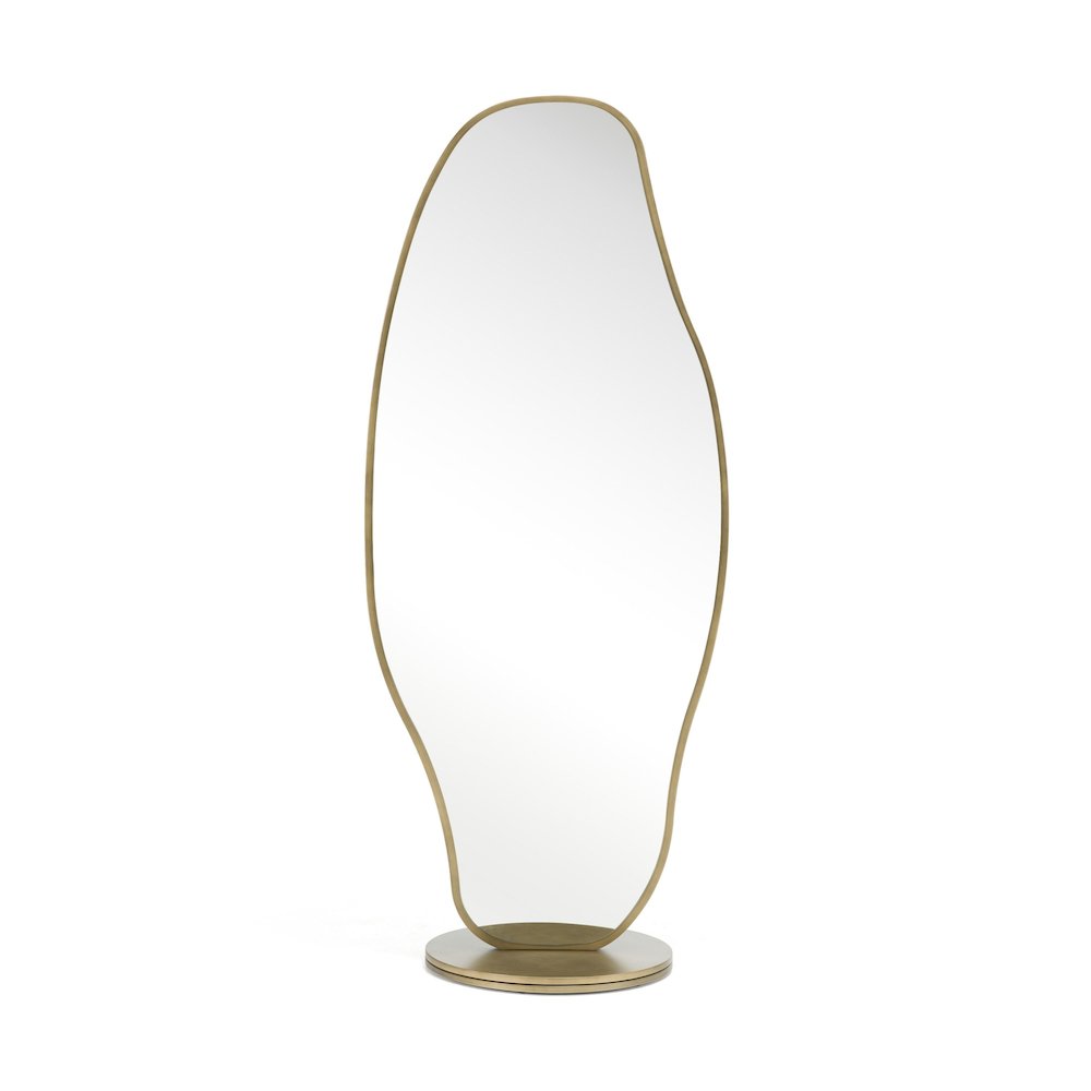 Modrest Esteem - Modern Antique Brass Freestanding Mirror