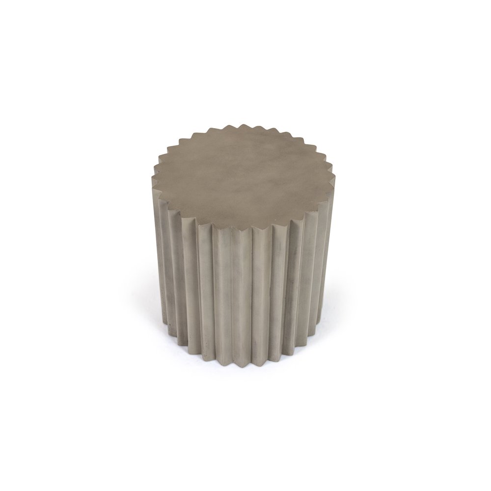 Modrest Evadale - Modern Grey Concrete End Table