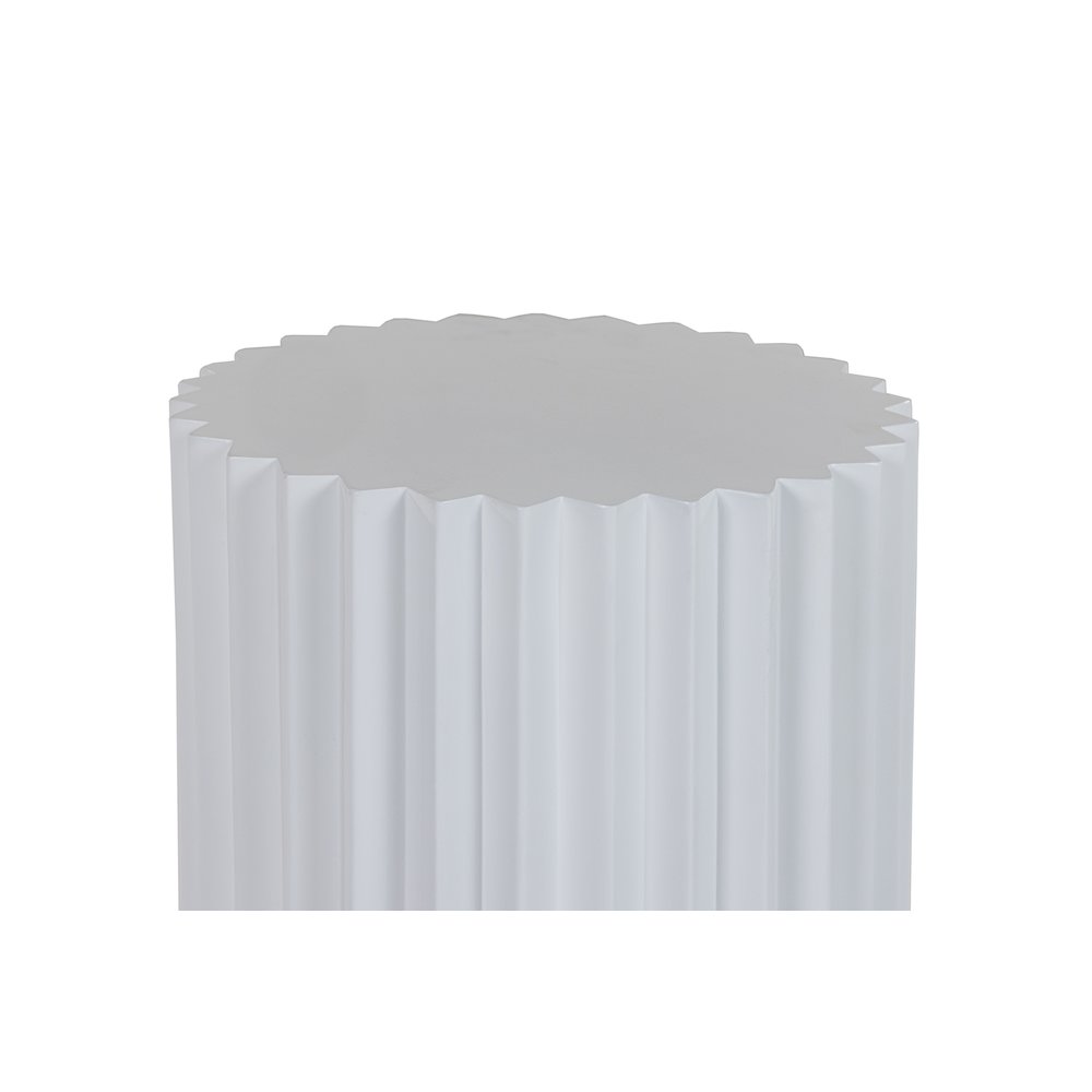 Modrest Evadale - Modern White Concrete End Table
