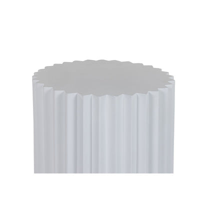 Modrest Evadale - Modern White Concrete End Table