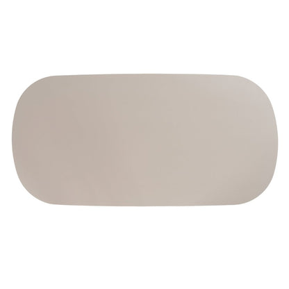 Evermore - Modern Grey Faux Cement Oval Dining Table