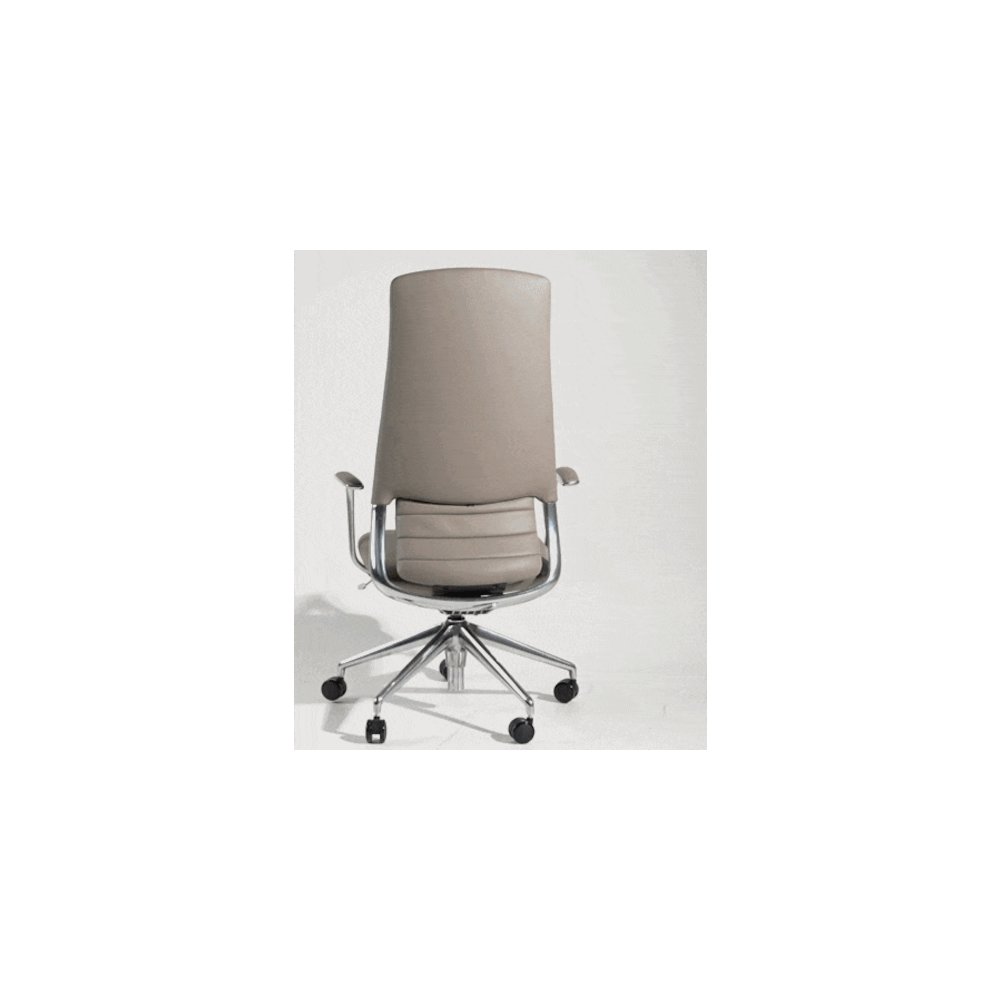 Pickard - Modern Grey Leather Executive Office Chair