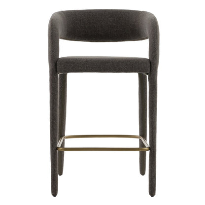 Modrest Faerron - Modern Grey Fabric Counter Chair