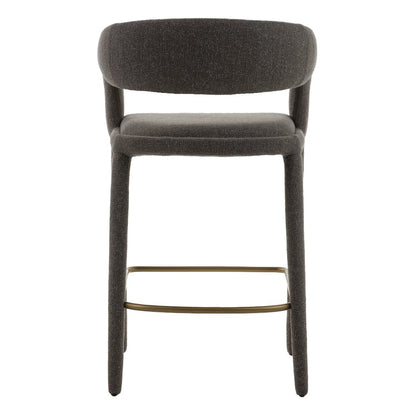 Modrest Faerron - Modern Grey Fabric Counter Chair