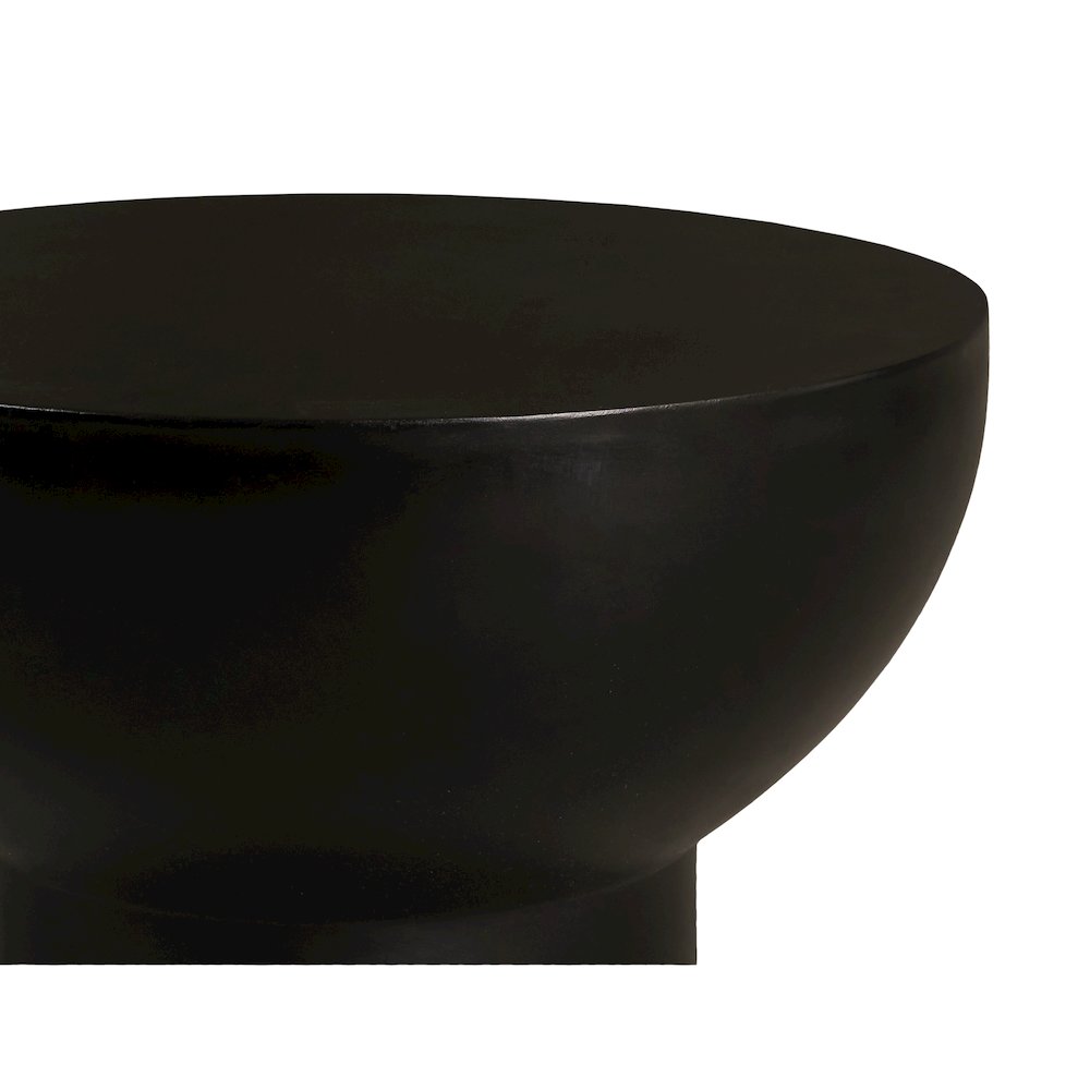 Modrest Fate - Modern Black Concrete End Table