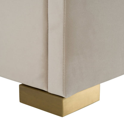 Modrest Florence - Eastern King Modern Beige and Gold Bed