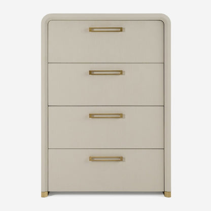 Modrest Florence - Modern Beige Shagreen + Gold Chest