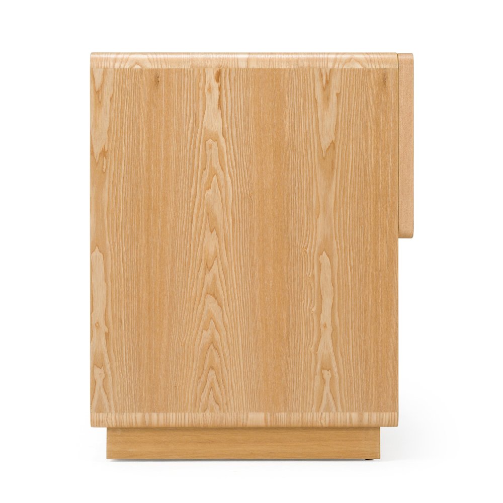 Modrest Gavin - Modern Natural Ash + Rattan Nightstand