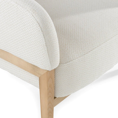 Divani Casa Giselle - Mid-Century Modern Off-White Fabric Accent Chair