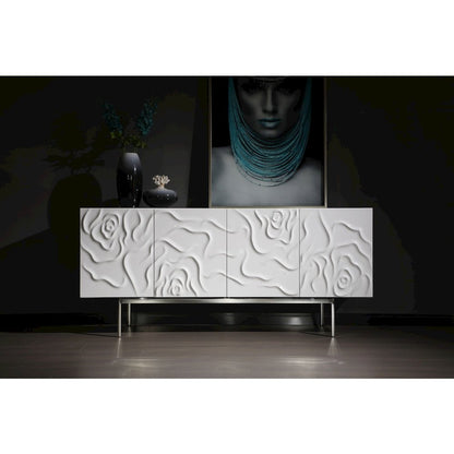 Modrest Gwen - Modern White High Gloss Buffet