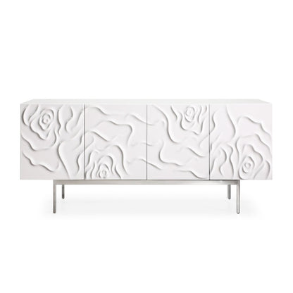 Modrest Gwen - Modern White High Gloss Buffet