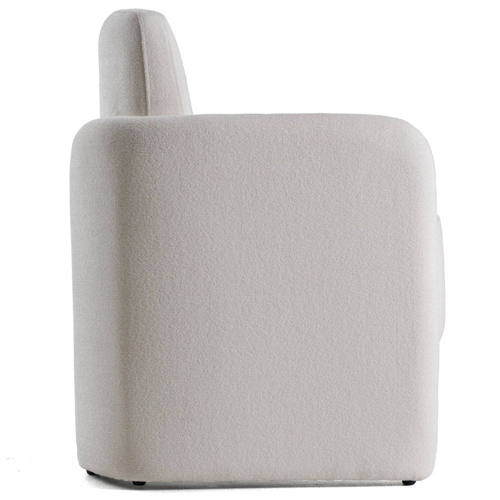 Modrest Hermosa - Modern White Fabric Dining Chair