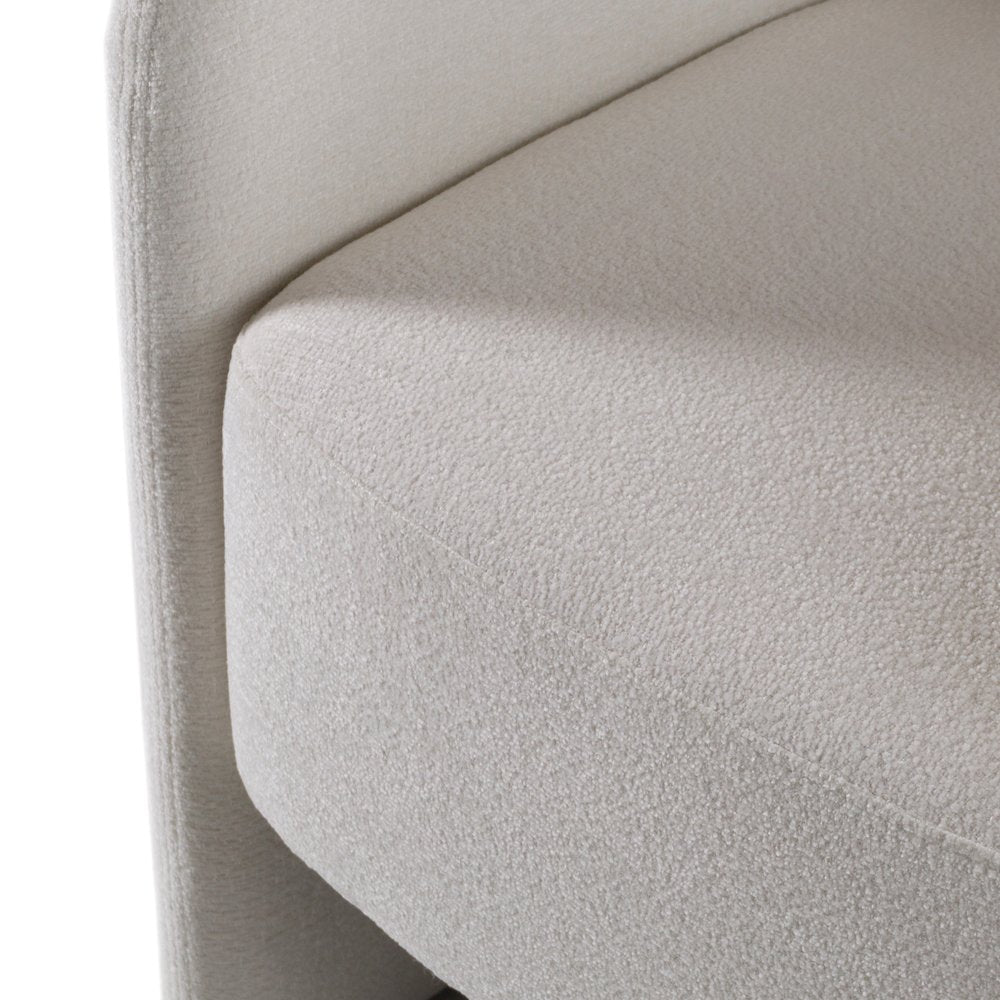 Modrest Hermosa - Modern White Fabric Dining Chair