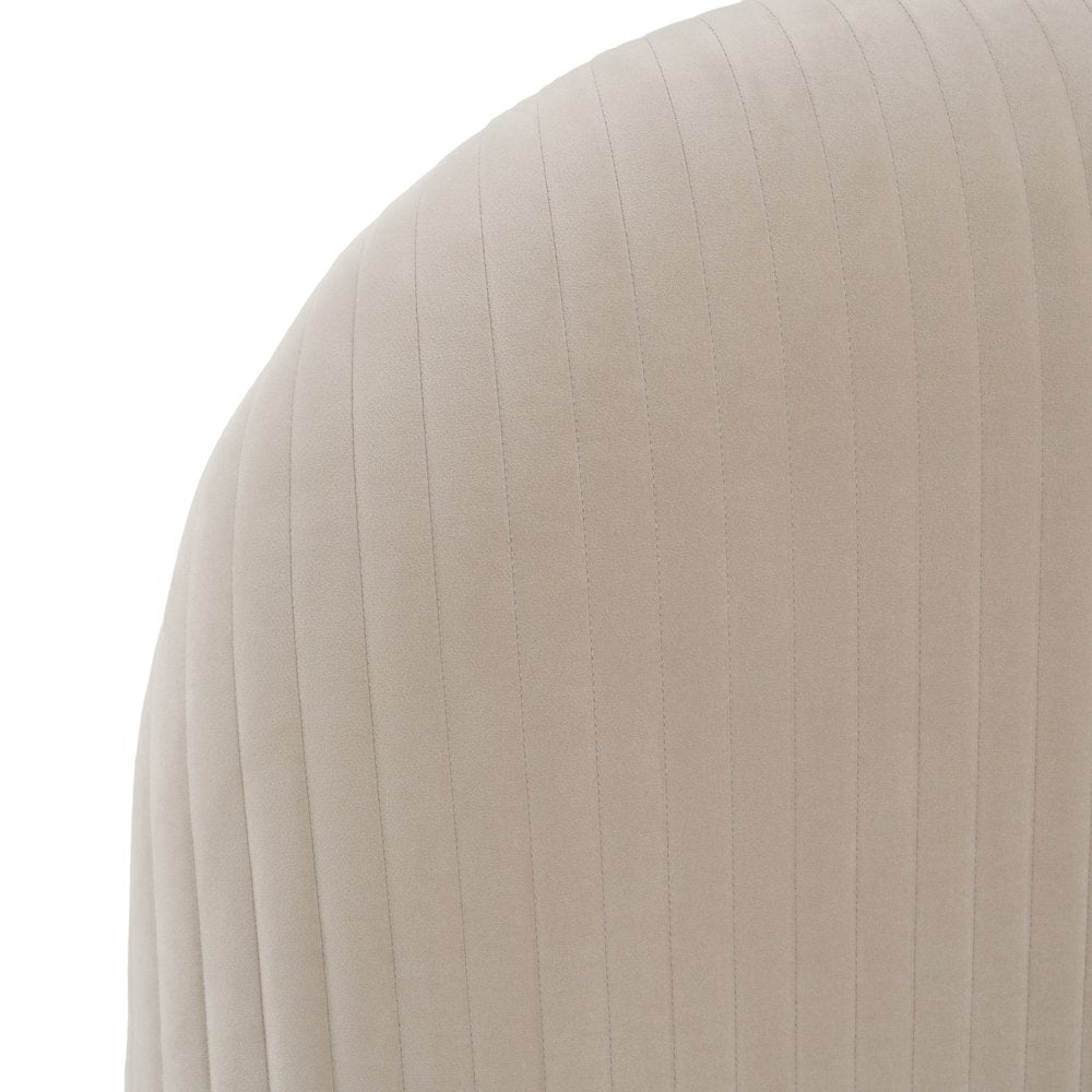 Queen Hortman - Modern Off-White Fabric Bed