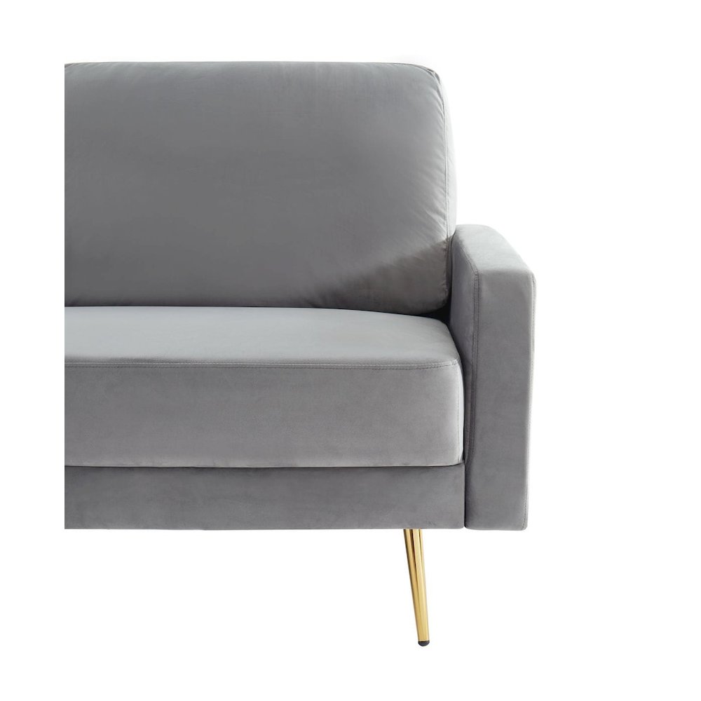 Divani Casa Huffine - Modern Grey Fabric Sofa