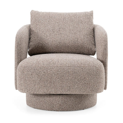 Divani Casa Johnny - Modern Brown Fabric Accent Chair