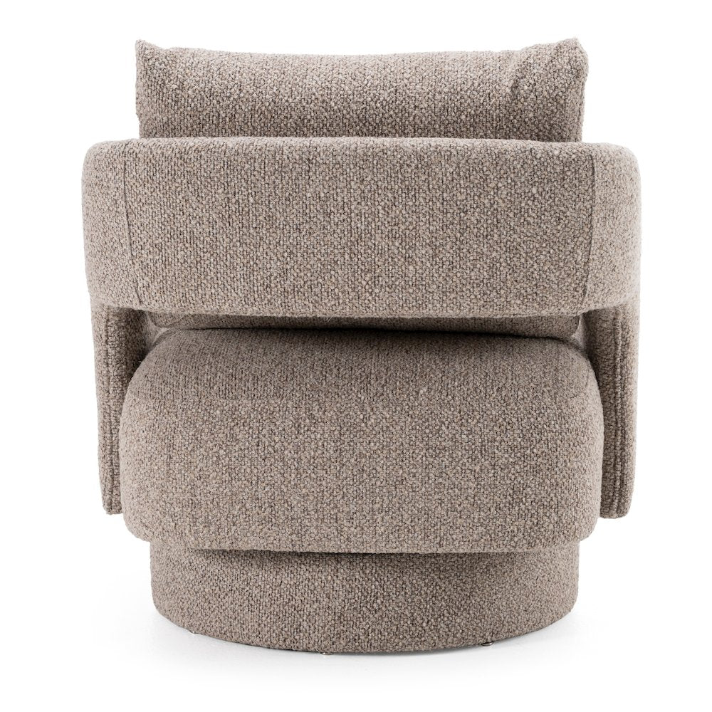 Divani Casa Johnny - Modern Brown Fabric Accent Chair