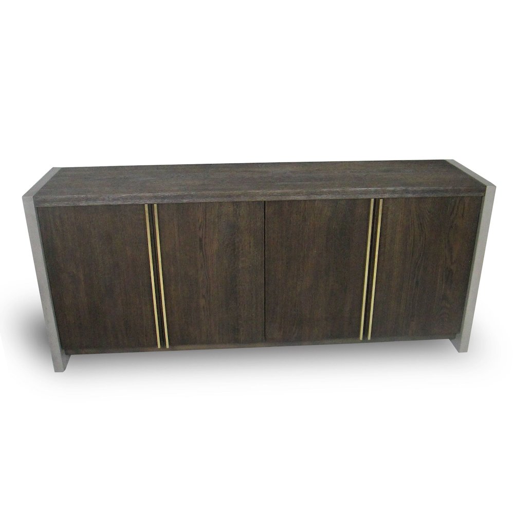Modrest June - Modern Dark Grey & Walnut Buffet