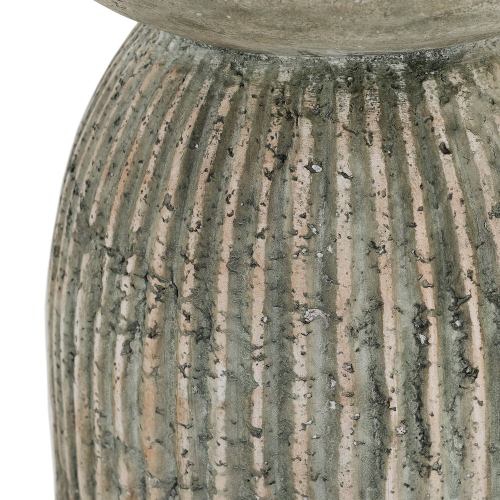 Katyal - Modern Old Grey Fiberform End Table