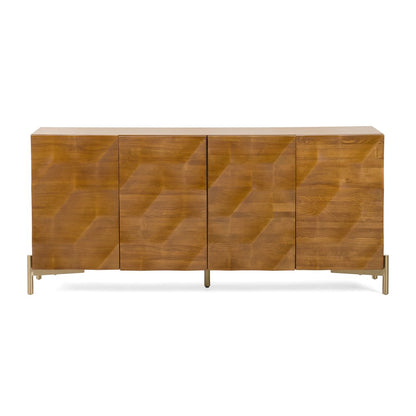 Modrest Killeen - Modern Gold + Walnut Buffet