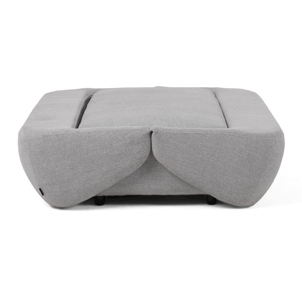 Divani Casa Lerner - Modern Light Grey Fabric Sofa Bed