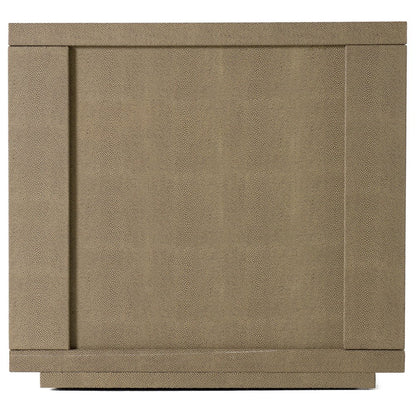 Modrest Lois - Modern Beige Shagreen + Brass Nightstand