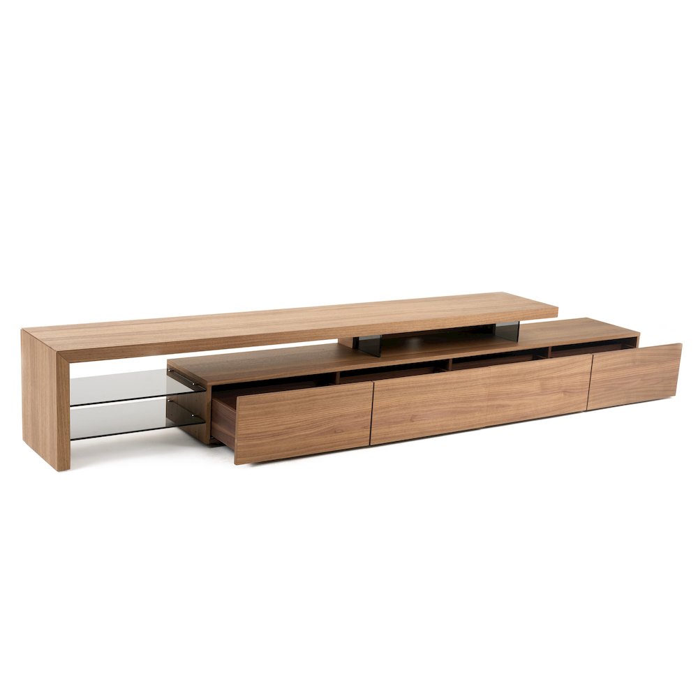 Modrest Loreta - Modern Walnut TV Stand