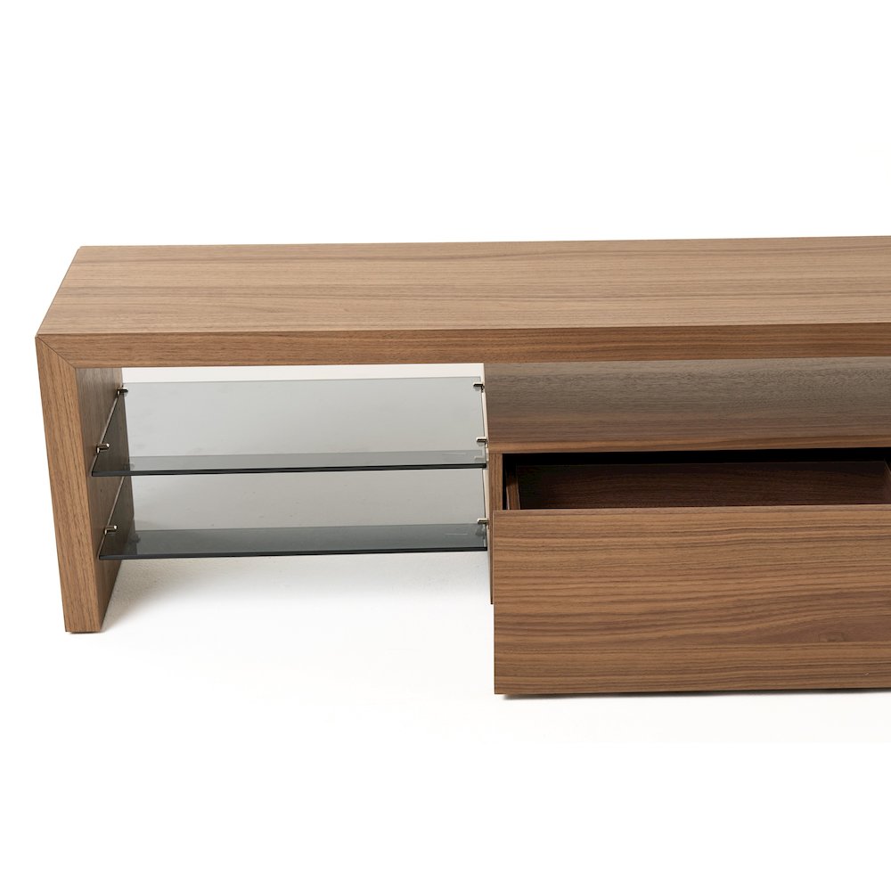 Modrest Loreta - Modern Walnut TV Stand