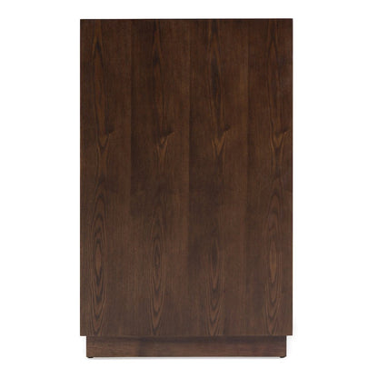 Modrest Manhattan - Contemporary Brown Oak and Gold Dresser