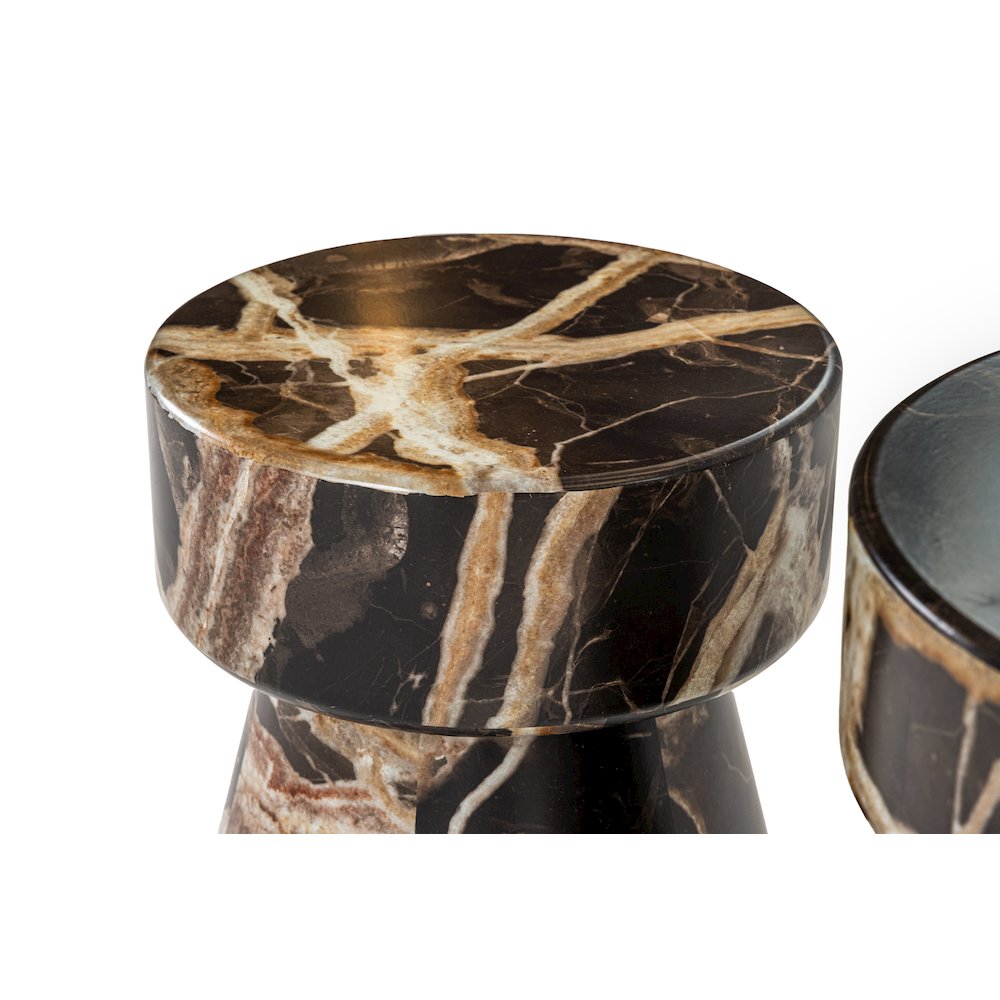 Modrest Marlow - Modern Faux Marble End Table Set